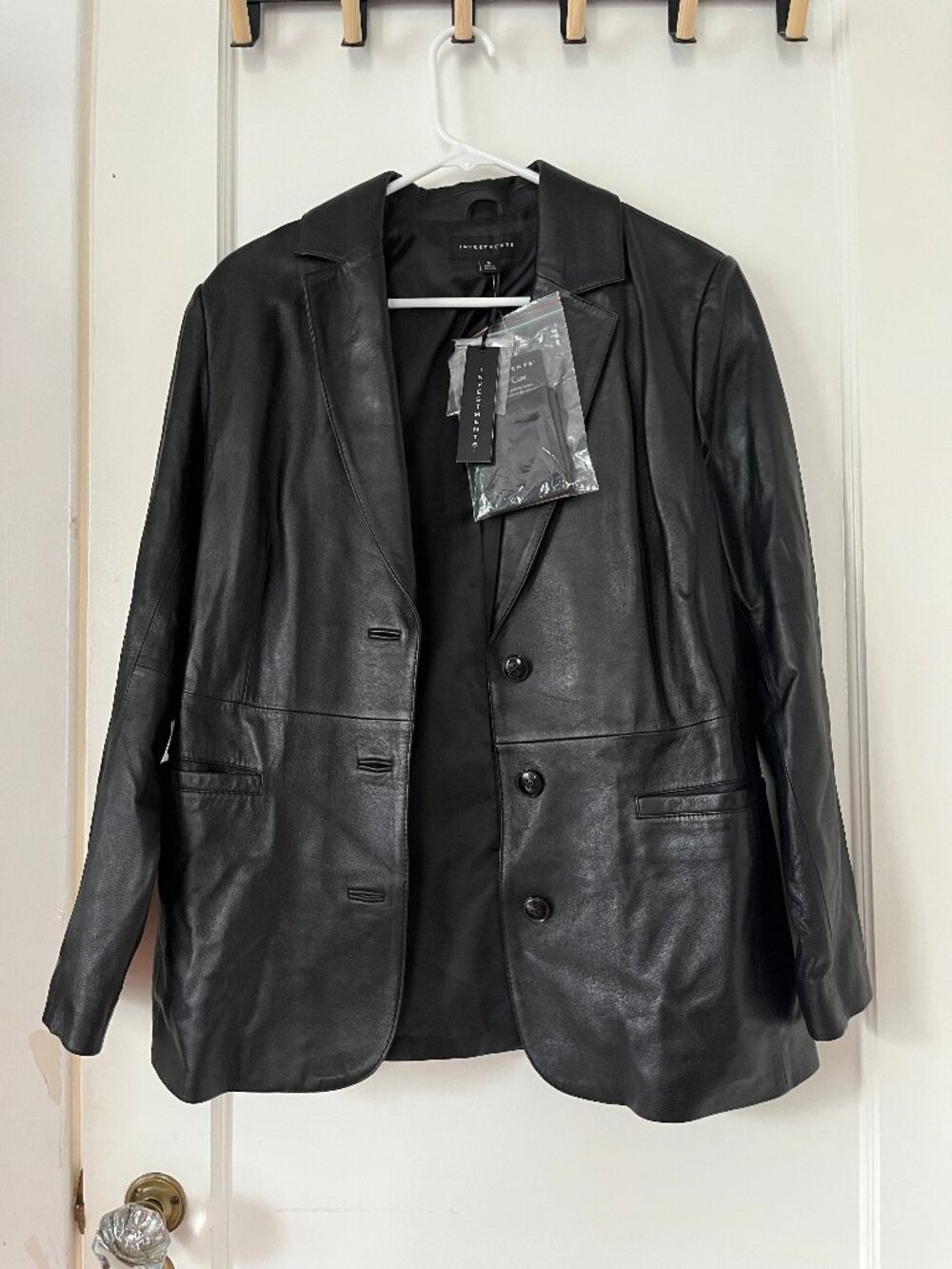 Leather Blazer Investments Real Leather NWT